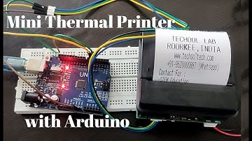 Interfacing of Thermal Printer with Arduino Boards.