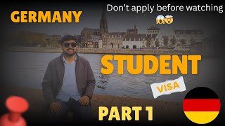 GERMANY STUDENT VISA DETAILED VIDEO SERIES PART 1 HOW TO REGISTER AND FILL THE R