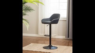 Glitzhome Mid Century Style Back Support Dining Chairs Set of 2