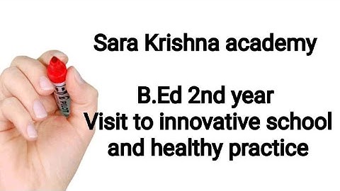 B.ed 2nd year record | Visit to innovative school and healthy practice | Sara Krishna academy tamil