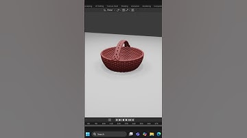 Easiest Way To Make a Basket in Blender 4.4 #b3d #3d #blender #shorts