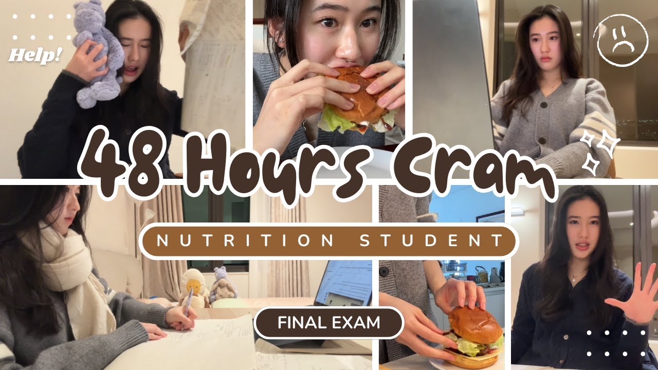 Surviving Finals in 48 Hours 🤯⏳ VERY productive, study motivation, realistic 6am| Nutrition Student