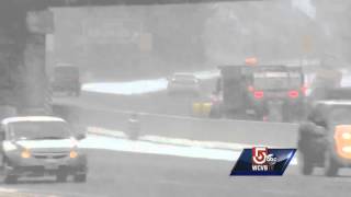 Uncut: Snow squalls create tough driving across region