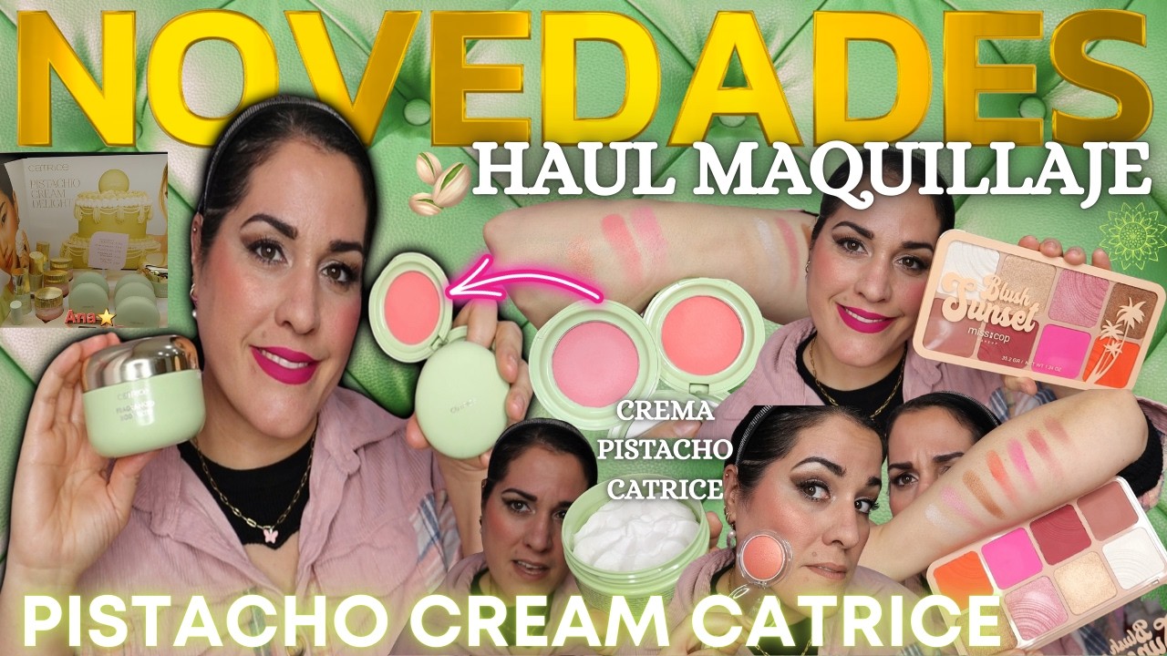 🔥HAUL NOVEDADES MAQUILLAJE💚CATRICE COLECCIÓN PISTACHO+DRUI+CONSUM PERFUMERÍA