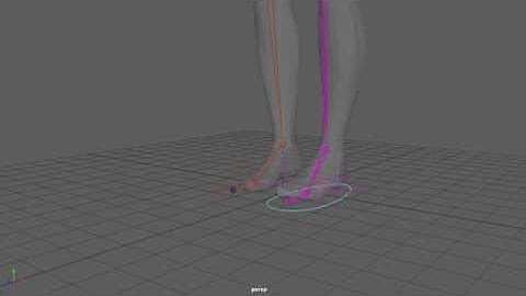 Foot roll attributes in Maya