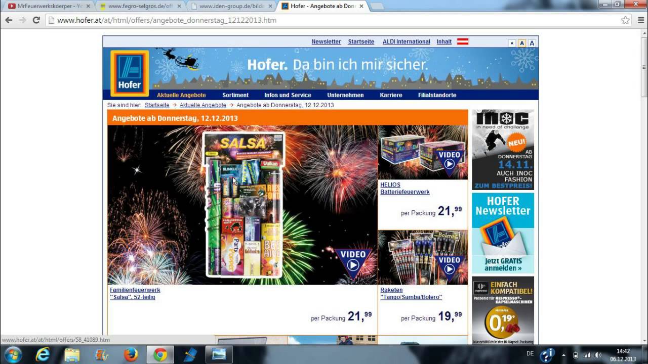 FEUERWERKSPROSPEKTE 2013/2014 #2 - Idena - Aldi (Süd) - usw.