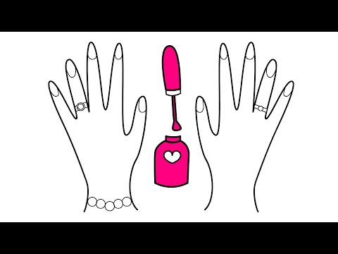 El Nasıl Çizilir? Barbie Eli Oje Boyama Oyunu Resim Dersi Tırnak Boyama | Şeker Atölyesi