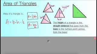 Chapter 7, Lesson 2 (Area of Triangles)
