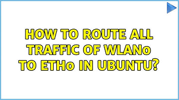 How to route all traffic of wlan0 to eth0 in Ubuntu?