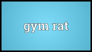 What is the meaning of Gym rat ? - Question about English (US)