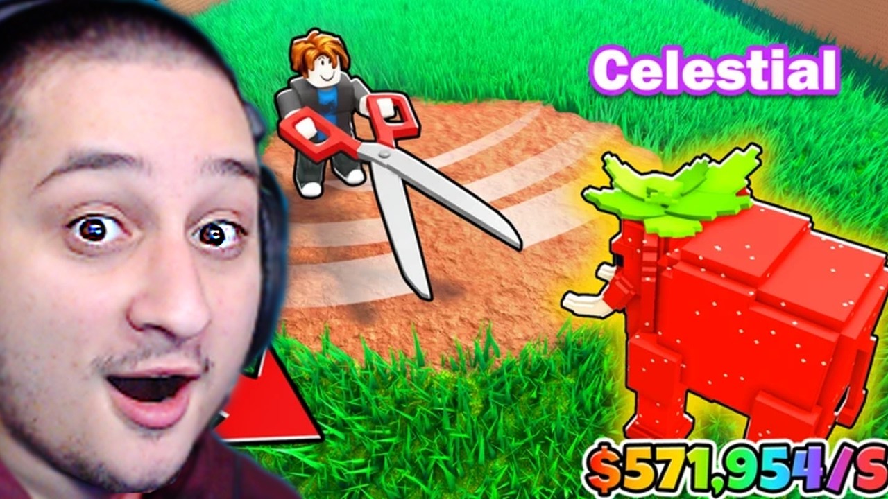 ყველაზე ძლიერი ცელი მაქვს Roblox Cut Grass for Brainrots