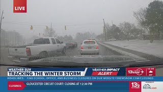 Snowfall begins in Elizabeth City