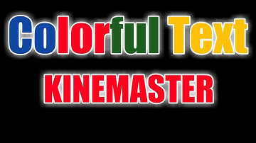 How To Make Colorful Text Animation In Kinemaster| New Age Editing Zone