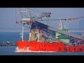 OLD NORWEGIAN CRANE SHIP UGLEN LEAVES THE PORT OF ROTTERDAM - 4K SHIPSPOTTING NETHERLANDS 2023