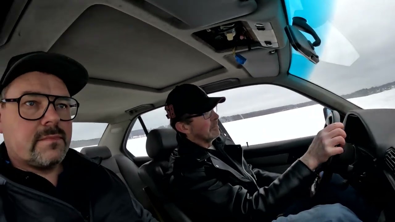 Isåkning med Bmw 535i Ekenässjön