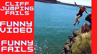 CLIFF JUMPIMG GONE WRONG FUNNY FAILS COMEDY PRANKS FUNNY VIDEOS