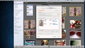 Uploading photos from iPhoto to your Shutterfly Account