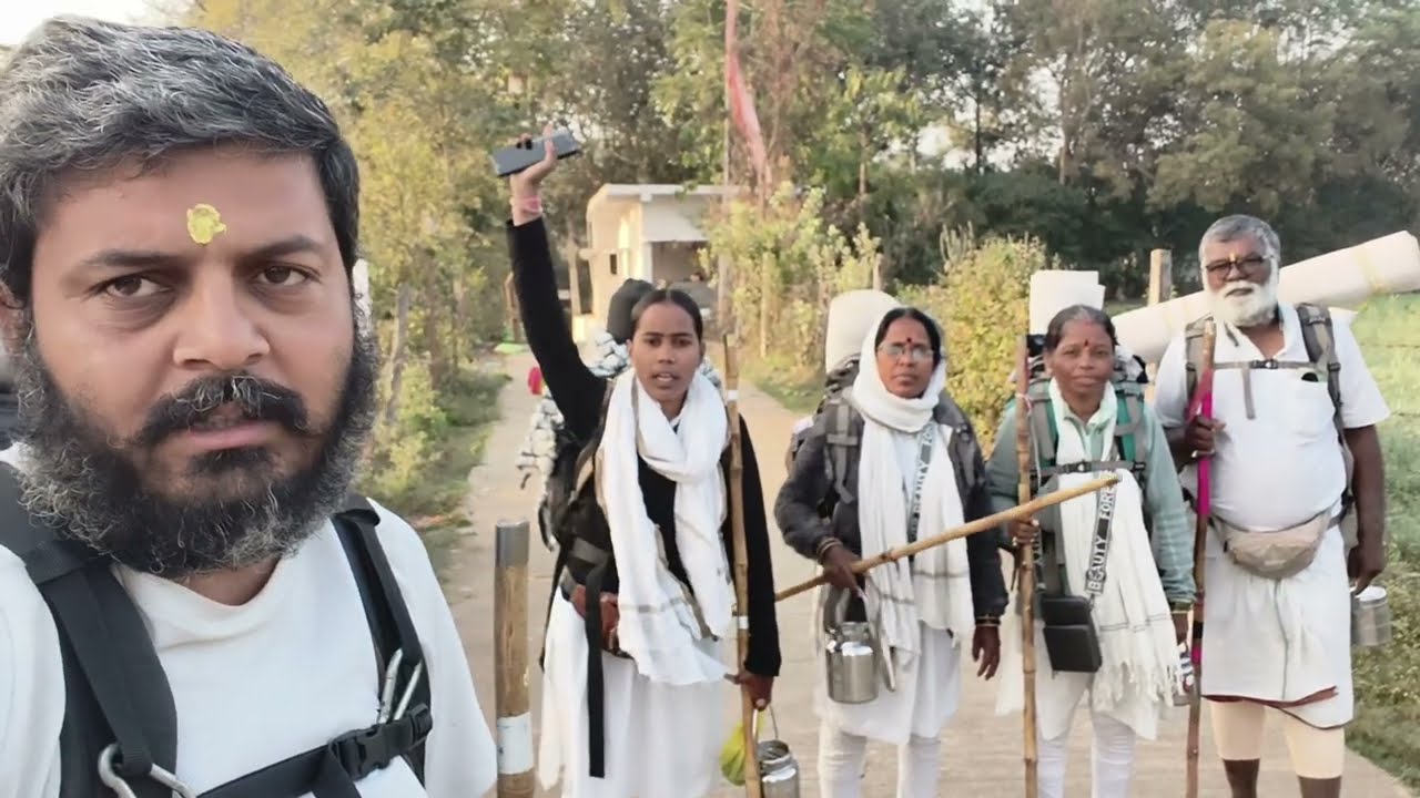 नर्मदा पायी परिक्रमा दिवस 100 वा नरसिंगपूर ते करेली 