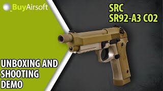 BuyAirsoft: SRC SR92-A3 Unboxing, Review, Disassembly and Demo