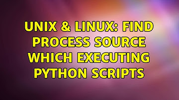 Unix & Linux: Find process source which executing python scripts