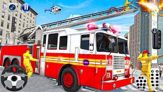 Emergency Real Fire Truck Driving 3D Games - City  Rescue Service - Android Gameplay screenshot 5