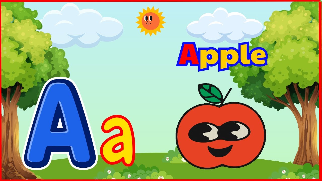 ABC Phonics for Kids 🔠 | Two Words Alphabet Learning | A for Apple ...