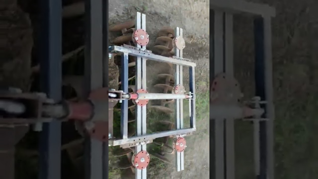 Maiden voyage of homemade finishing disk.