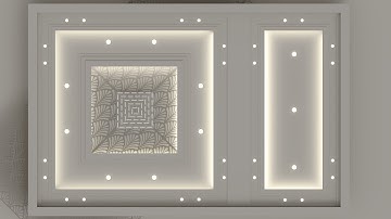 Sketchup Modeling and Lumion Render of False Ceiling Design with Lights