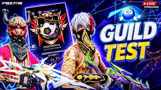 FREE FIRE LIVE🔴 LIVE 1VS2 GUILD TEST 😱CUSTOM ROOM #freefirefun #guildtest #freefire