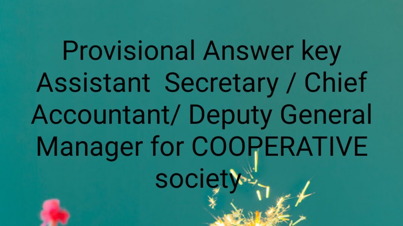 exam held in  19/12/2020-1972/2020..cheif accountant/Assistant  Secretary / General Manager