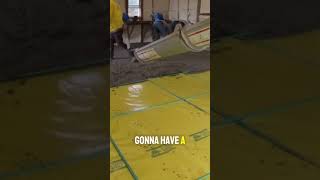 No puddles in this garage! Sloping the slab correctly right from the start. #shorts