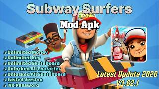 New Update! Subway Surfers Mod Apk 3.62.1 | Unlimited Money | Free Shopping.