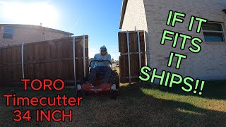 This mower is a beast! | TORO Timecutter 34 inch | Small gates | ASMR | Satisfying lawn mowing