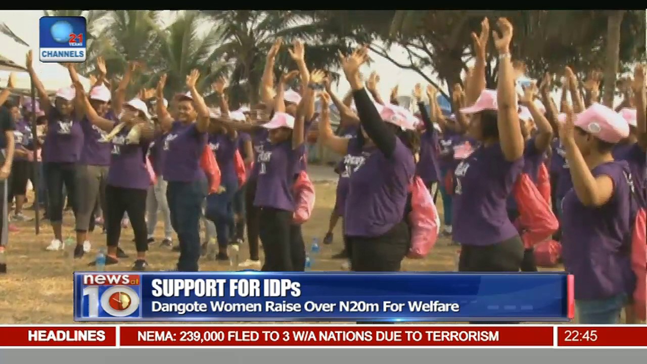 Support For IDPs: Dangote Women Network Hold Charity Walk