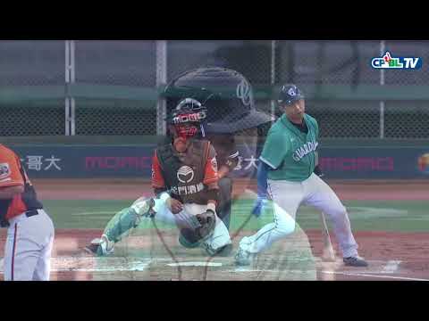 05/20 統一 vs 富邦 二局下，富邦靠著林宥穎的二壘安打、盜壘及于孟馗的飛球，再下一城