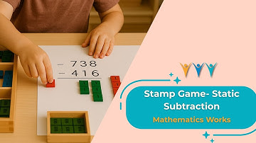 Montessori Stamp Game | Static Subtraction Made Simple for Kids