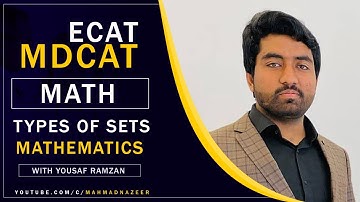 TYPES OF SETS MATHEMATICS |ECAT|ETEA @MAhmad Nazeer