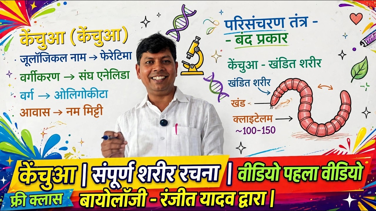 Earthworm (केंचुआ) Full Anatomy - YouTube