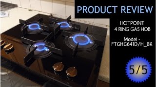 AO.com | Product Review HOTPOINT GAS HOB FTGHG641D/H_BK - YouTube