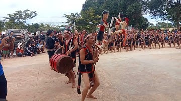 làng ptôk, xã đê ar, đánh cồng, chiêng || #vingbana |21 tháng 10 |2023