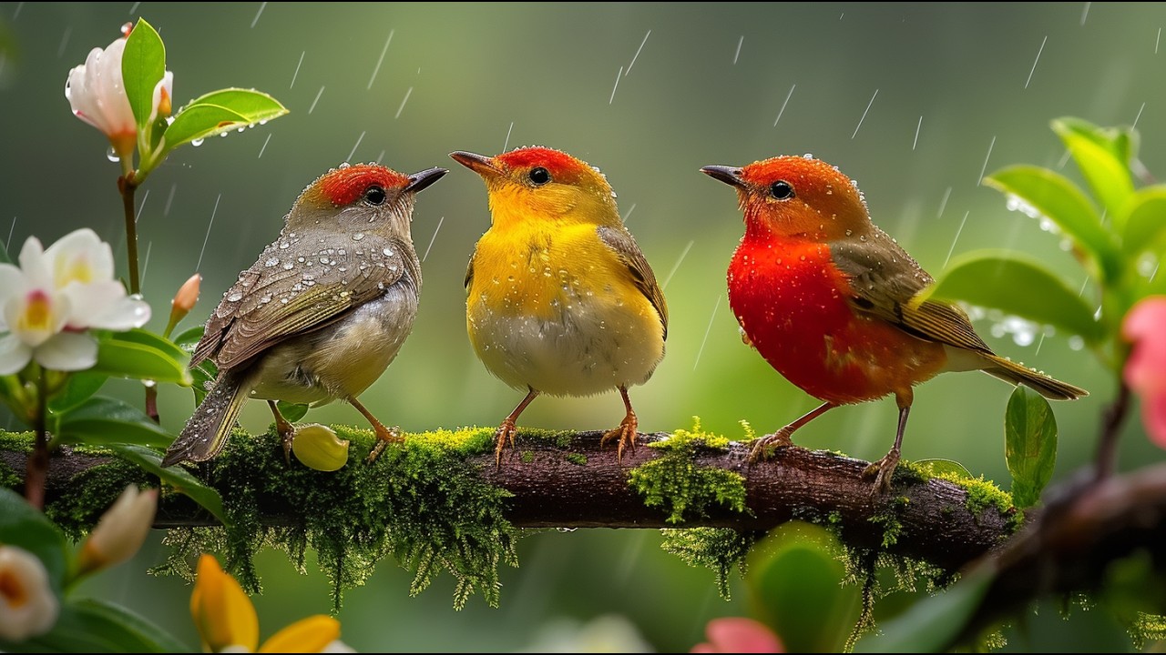 Relaxing Piano Music with Bird Sounds | Gentle Nature Sounds for Deep ...
