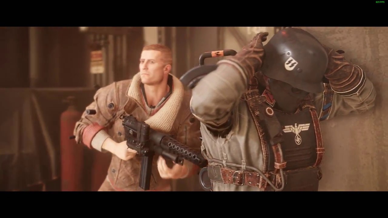 Wolfenstein II: The New Colossus - Gun, Keys, Run (1080p 60fps)