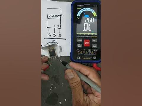 How to test mosfet using multimeter #shorts - YouTube
