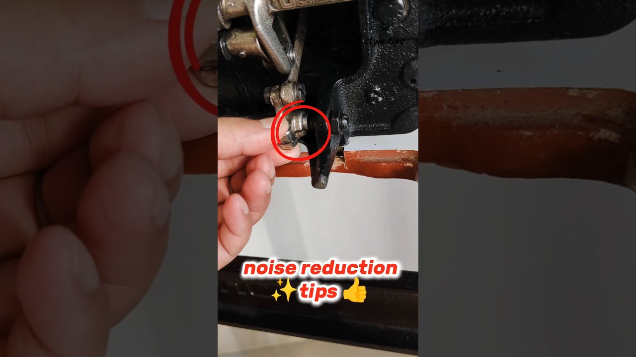 Sewing machine noise reduction tips 👍 