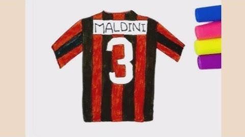 How To Draw MALDINI SHIRT 👕/MALDINI Jersey
