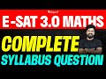 E-SAT 3.0 | Maths Complete Syllabus Question | Eduport
