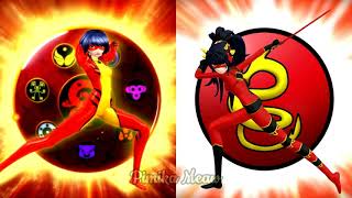 【MMD】Miraculous ☆ Ryuko & Lady Dragon Transformations「Costume Swap FANMADE」