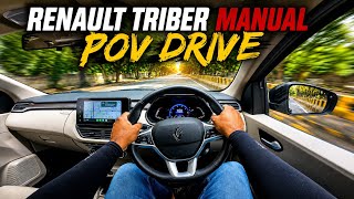 2026 Renault Triber Top-Variant Manual Petrol POV Drive | Emotion MT | 1.0L Petrol | 7-Seater MPV