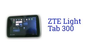 ZTE Light Tab 300 Specification [America]