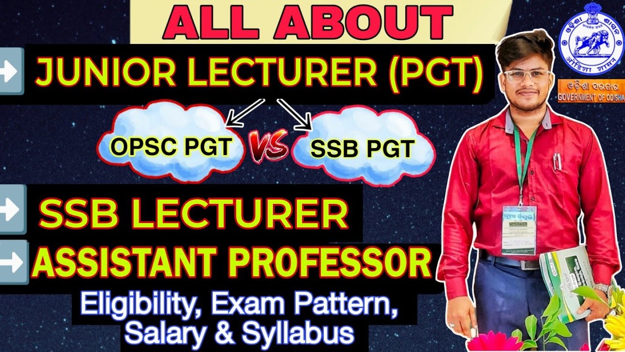 Junior Lecturer||SSB Lecturer||Assistant Professor|| Salary, Eligibility,Syllabus,Exam Pattern🤯
